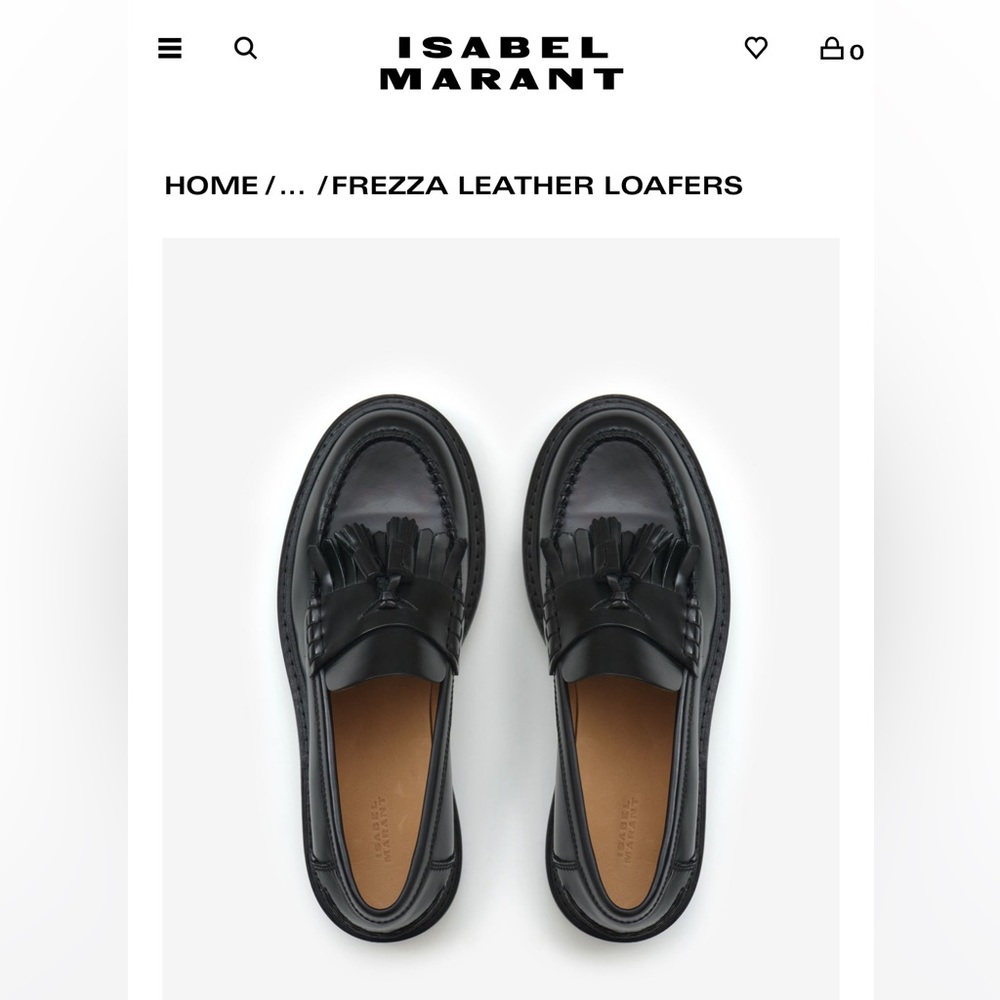 Isabel Marant’s Frezza leather loafers size 37